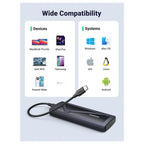 UGREEN M.2 NVMe SSD Enclosure 10Gbps USB 3.2 Gen2 Black 15512