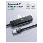 Ugreen USB 3.0 to SATA Adapter 2.5 Hard Drive Reader 5Gbps 2.5 Inch Up To 5TB Model 70609