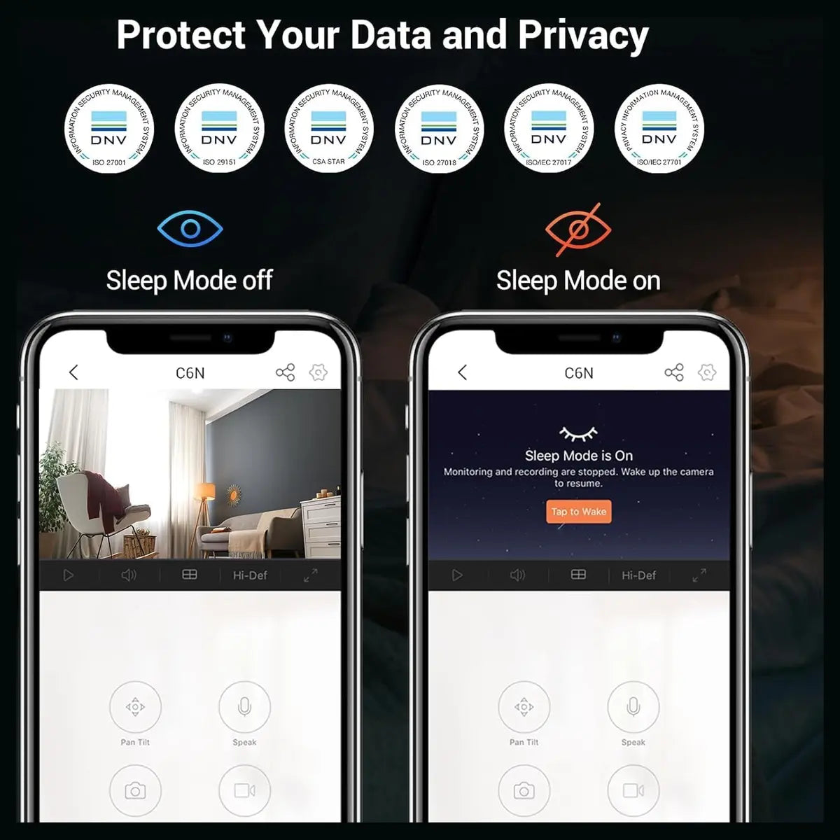 EZVIZ H6C Pro 2K Pan and Tilt Smart Home Camera 2K 3MP