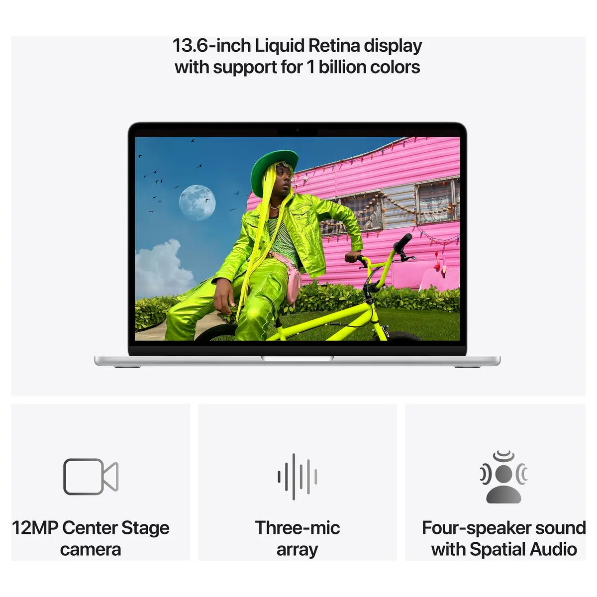 Apple MacBook Air 13.6 inch, Apple M5 10-Core Chip, 16GB Unified RAM 512GB SSD, Silver