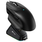 ATTACK SHARK V6 Ultra-Light Tri-Mode Gaming Mouse, PAW3311 Sensor, 1000Hz, Black