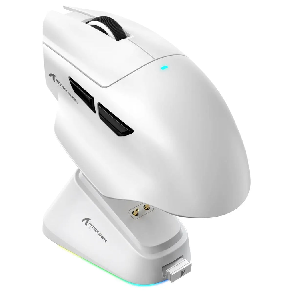 ATTACK SHARK V6 Gaming Mouse, PAW3311, 1000Hz, White