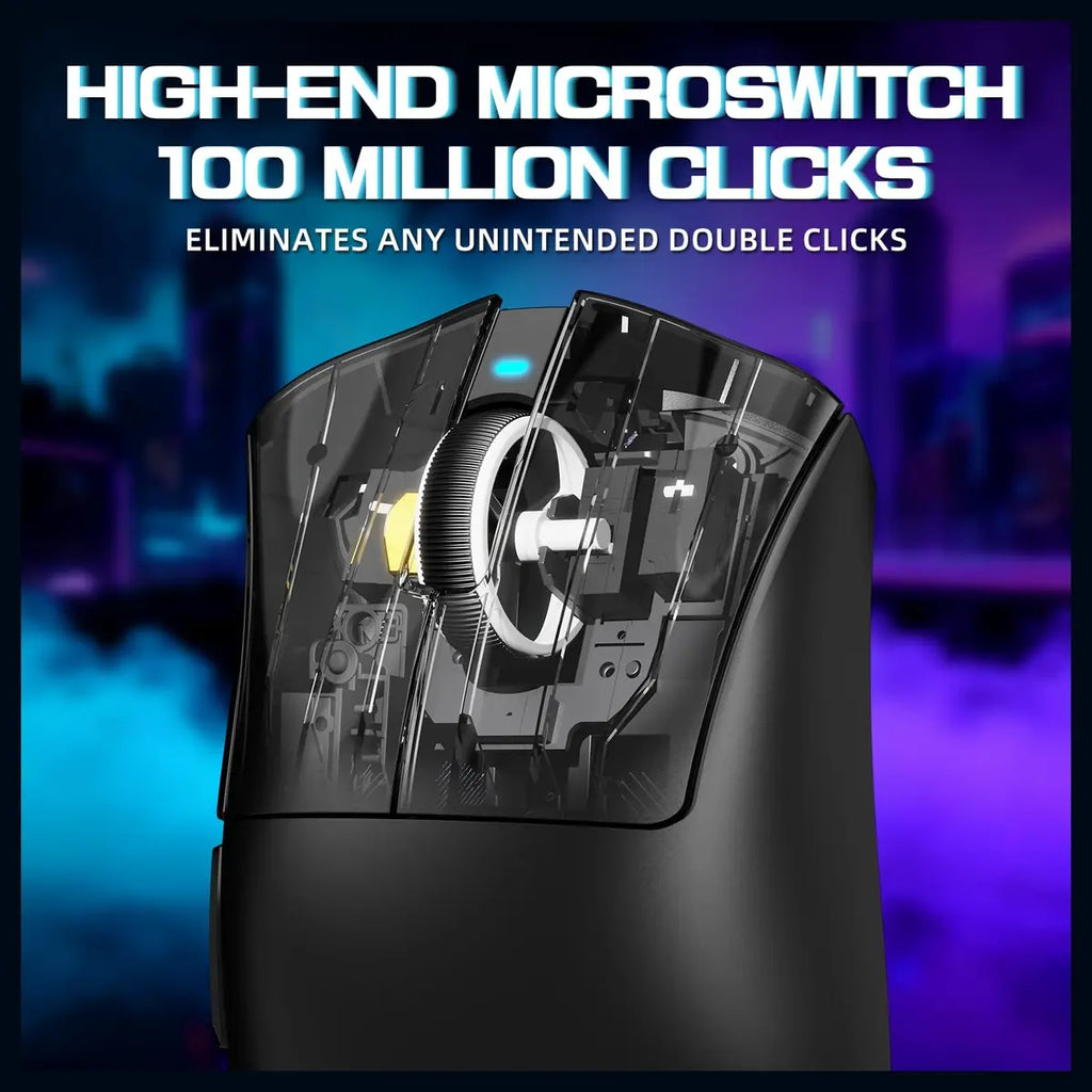 ATTACK SHARK V3 PRO Wireless Esports Gaming Mouse, 25K DPI, 1K Polling, Magnetic Charging Dock, Black