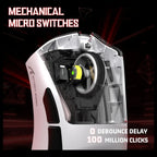ATTACK SHARK V3 Ultra-Light Wireless Gaming Mouse, 25000 DPI, 62g, White