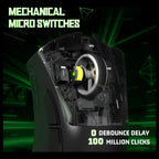 ATTACK SHARK V3 Ultra-Light Wireless Gaming Mouse, 25000 DPI, 62g, Black