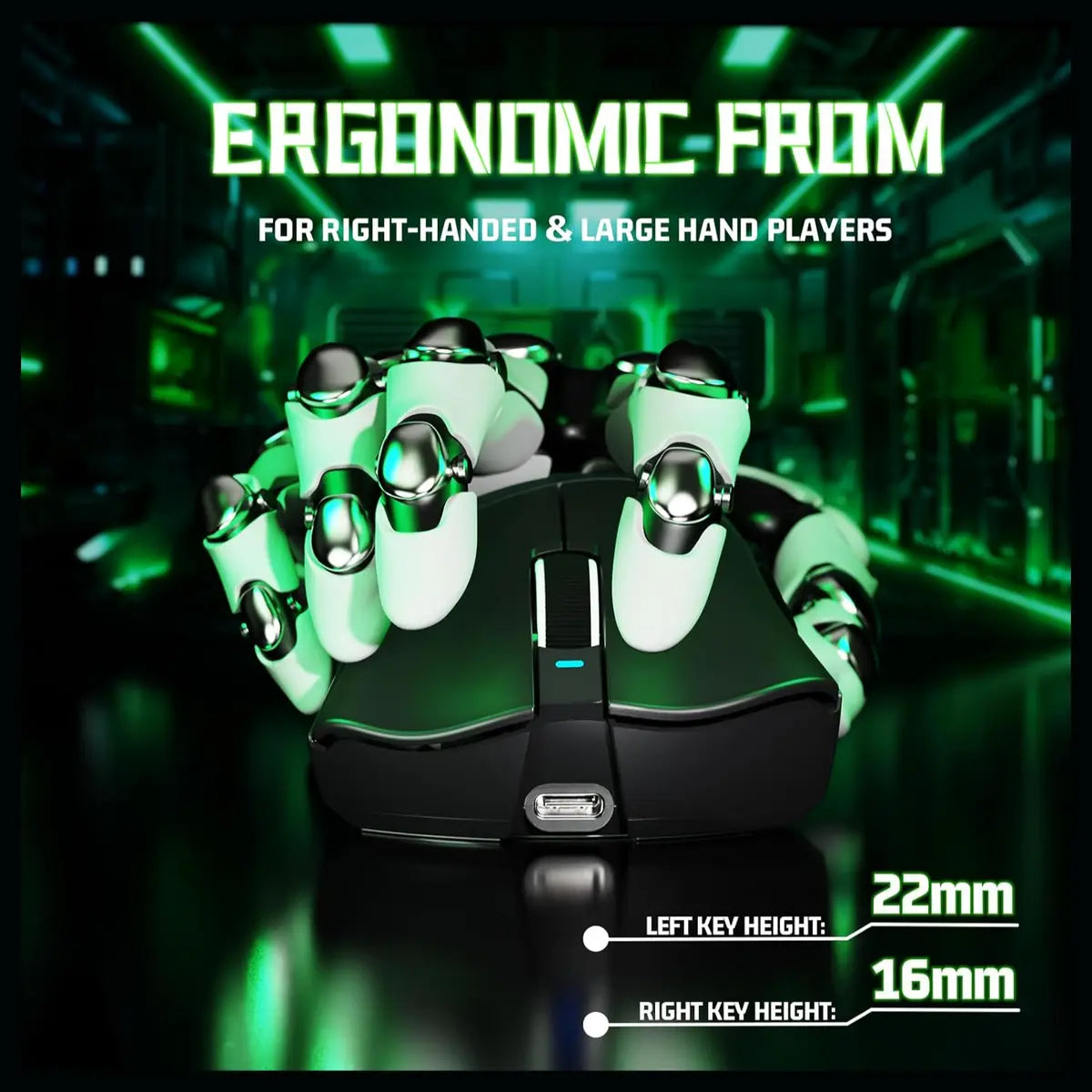 ATTACK SHARK V3 Ultra-Light Wireless Gaming Mouse, 25000 DPI, 62g, Black