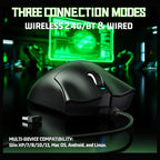 ATTACK SHARK V3 Ultra-Light Wireless Gaming Mouse, 25000 DPI, 62g, Black