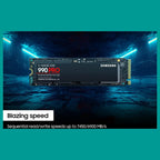 Samsung 990 PRO 1TB Internal SSD PCIe Gen4x4 NVMe 2.0 M.2 2280 Up To 7450MB/s MZ-V9P1T0