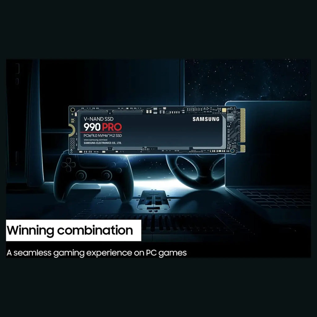 Samsung 990 PRO 1TB Internal SSD PCIe Gen4x4 NVMe 2.0 M.2 2280 Up To 7450MB/s MZ-V9P1T0