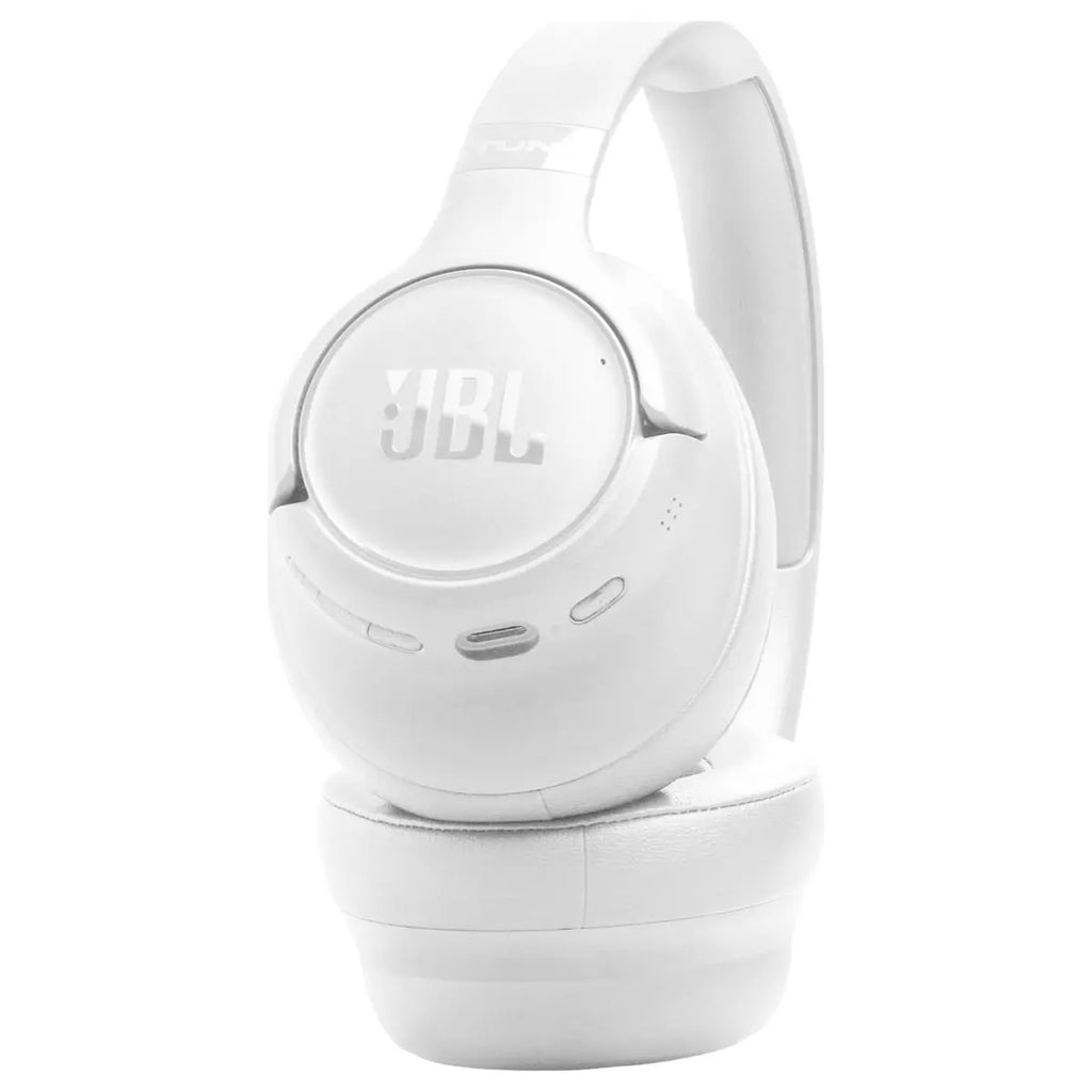 JBL Tune 730BT Wireless Over-Ear Headphones, JBL Pure Bass Sound, Bluetooth 6.0, 76-Hour Battery Life, White