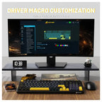 Attack Shark X98 Mechanical Keyboard Tri-Mode BT5.0 2.4GHz USB-C Hot-Swappable Gasket Mount Star Black
