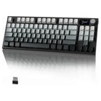 ATTACK SHARK K86 RGB Wireless Mechanical Keyboard, Hot-Swappable, 2.4GHz Bluetooth USB-C, TFT Color Display and CNC Knob, Moonlight