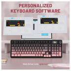 ATTACK SHARK X98PRO Wireless Gaming Keyboard Tri-Mode 99 Keys Hot-Swappable Blueberry Switch Moonlight Night