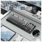 ATTACK SHARK X98PRO Wireless Gaming Keyboard Tri-Mode 99 Keys Hot-Swappable Blueberry Switch Moonlight Night