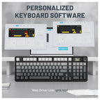 ATTACK SHARK X98PRO Wireless Gaming Keyboard Tri-Mode 99 Keys Hot-Swappable Blueberry Switch Moonlight Night
