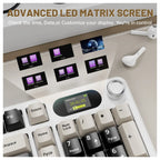 ATTACK SHARK X98PRO Wireless Gaming Keyboard 99 Keys Cheese White