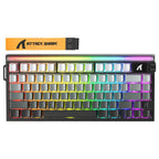 ATTACK SHARK R85 HE Rapid Trigger Keyboard, 75% Wired 8000Hz, Magnetic Switch, Moonlight Night