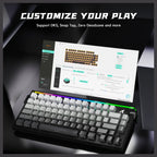 ATTACK SHARK R85 HE Rapid Trigger Keyboard, 75% Wired 8000Hz, Magnetic Switch, Moonlight Night
