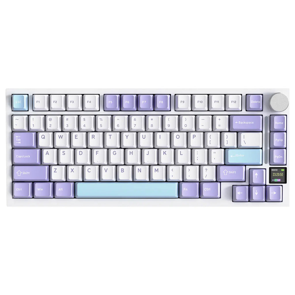ATTACK SHARK X820 Ultra Mechanical Keyboard 75% Tri-Mode Starlight White