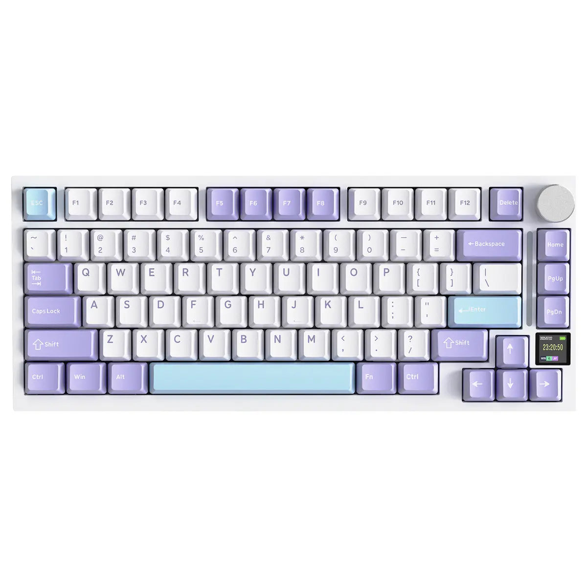 ATTACK SHARK X820 Ultra Mechanical Keyboard 75% Tri-Mode Starlight White