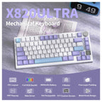 ATTACK SHARK X820 Ultra Mechanical Keyboard 75% Tri-Mode Starlight White