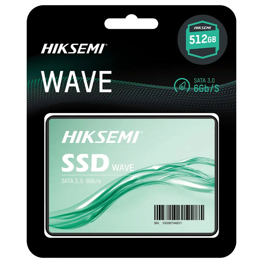 HikSemi WAVE(S) SSD, 512GB SATAIII 2.5 Inch, 460MB/s to 510MB/s Read