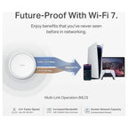 TP-Link Deco BE25 WiFi 7 Mesh Wi-Fi System, BE5000 Dual-Band 5Gbps, Covers Up To 6,600 Sq.Ft, 2x2.5G Ports, 3-Pack