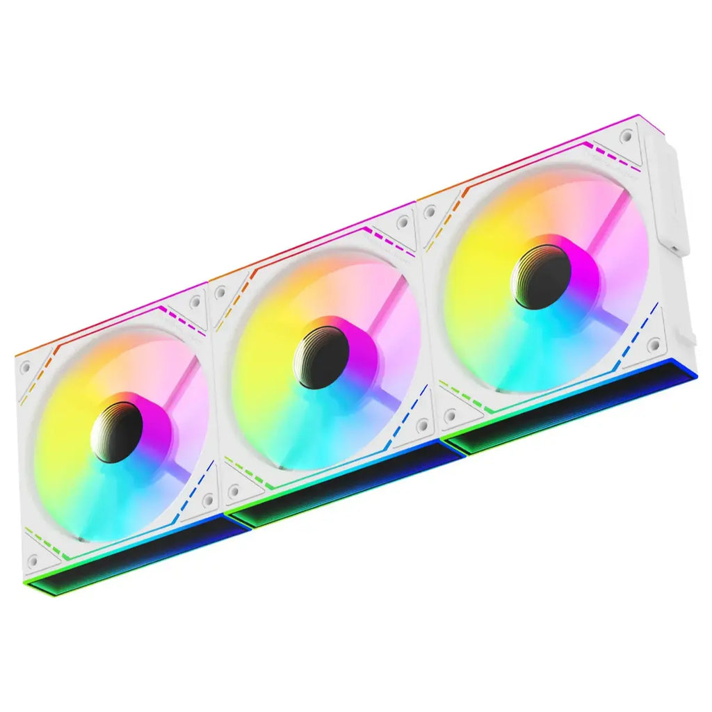 Thermalright TL-M12QW-S X3 Case Fan 120mm 2000RPM 4 Pin PWM ARGB 3 Pack White