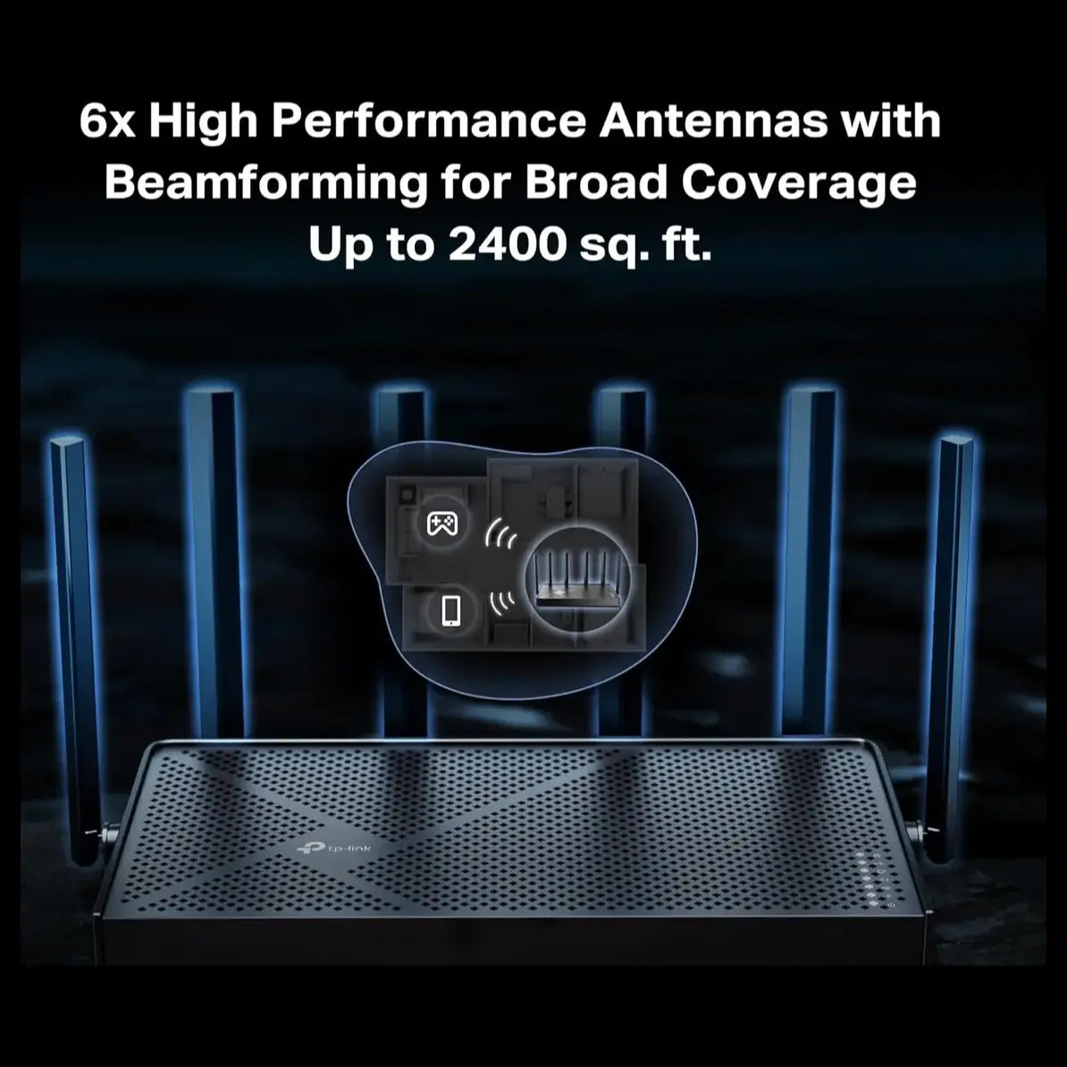 TP-Link Archer BE400 BE6500 Dual-Band WiFi 7 Router, 6.5Gbps, Dual 2.5Gbps Ports