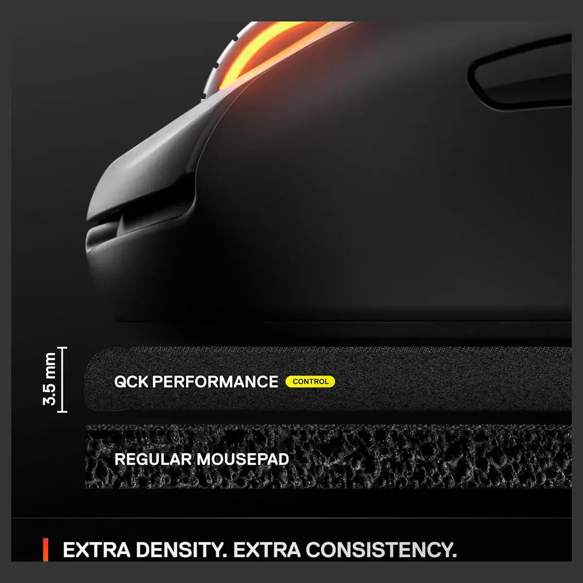 SteelSeries QcK Performance Series XL Performance Control Gaming Mousepad 15.75 x 34.43 inch