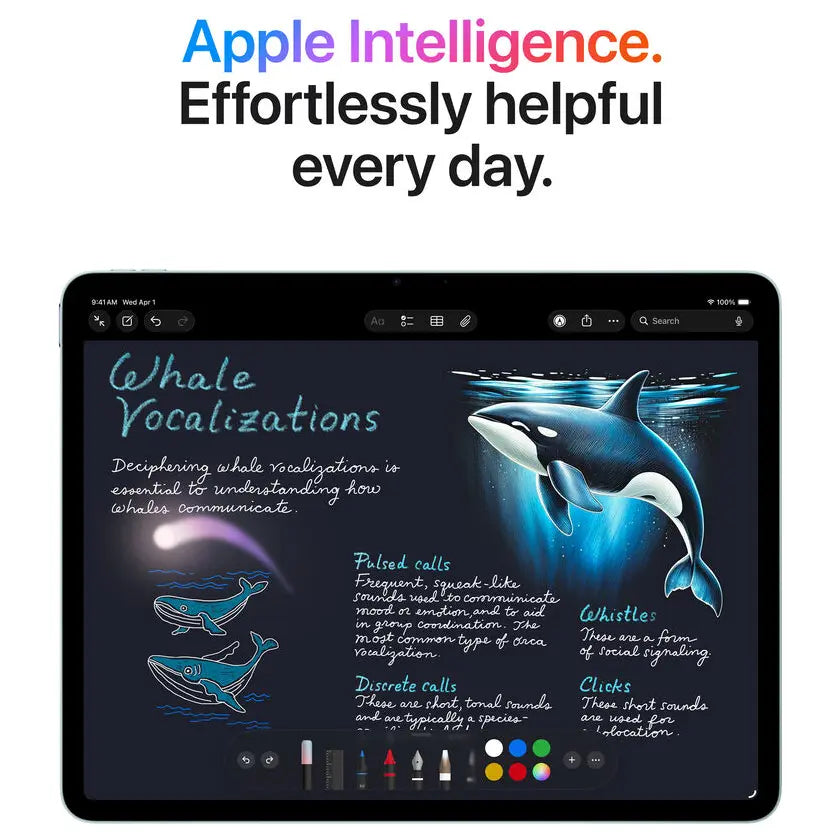 Apple iPad Air, Apple M4 8-Core Chip, 11 Inch Liquid Retina, 12GB RAM 256GB Storage, Blue MH364