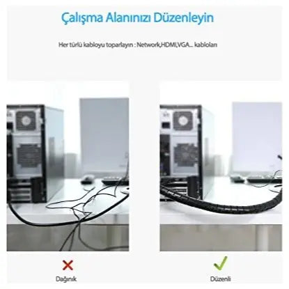 Ugreen Cable Zipper Cable Management 5 Meter 25mm Diameter PE Material 30820