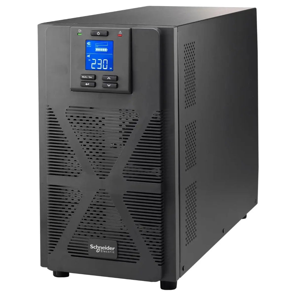 APC Easy UPS On-Line SPM 3000VA 2700W 230V, Double Conversion Online, Sine Wave, Internal Bypass, LCD Display, USB And Serial, Black SPM3KI