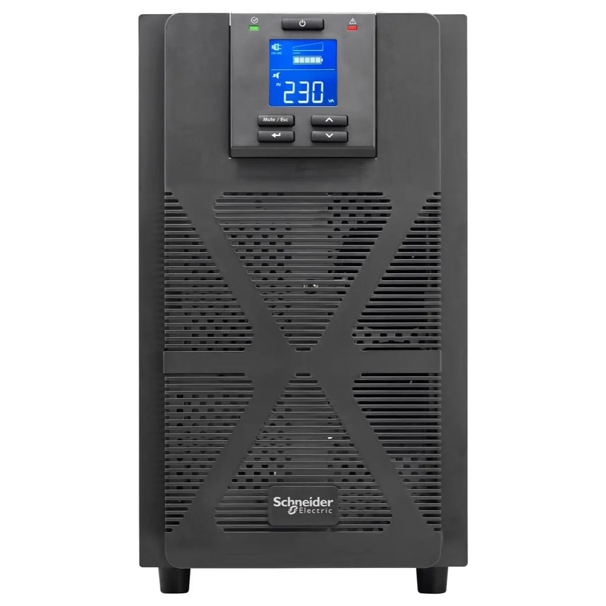 APC Easy UPS On-Line SPM 3000VA 2700W 230V, Double Conversion Online, Sine Wave, Internal Bypass, LCD Display, USB And Serial, Black SPM3KI