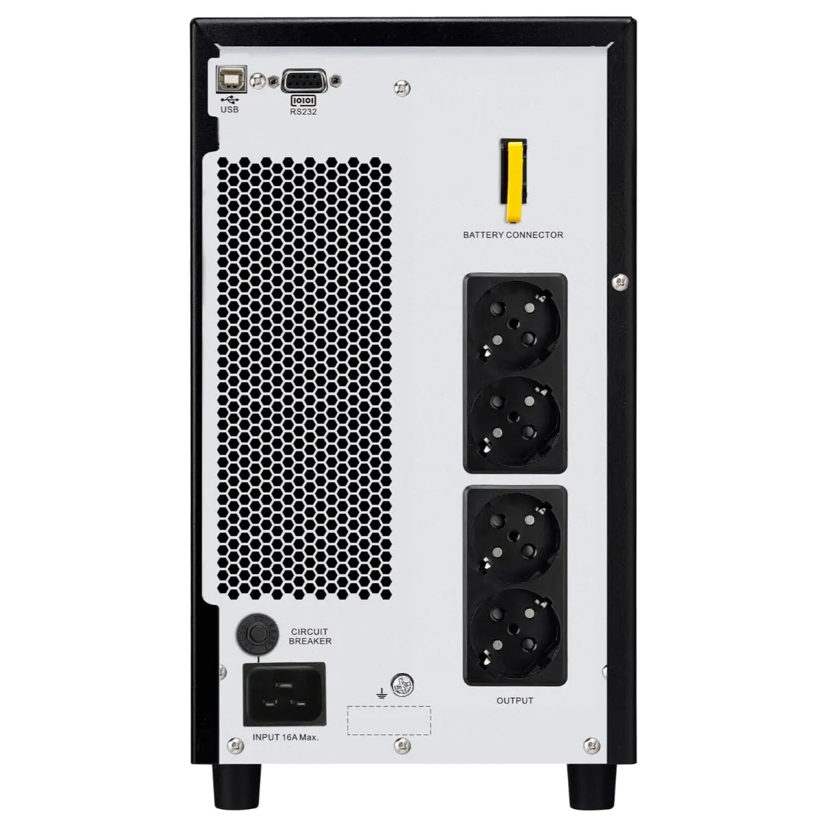 APC Easy UPS On-Line SPM 3000VA 2700W 230V, Double Conversion Online, Sine Wave, Internal Bypass, LCD Display, USB And Serial, Black SPM3KI