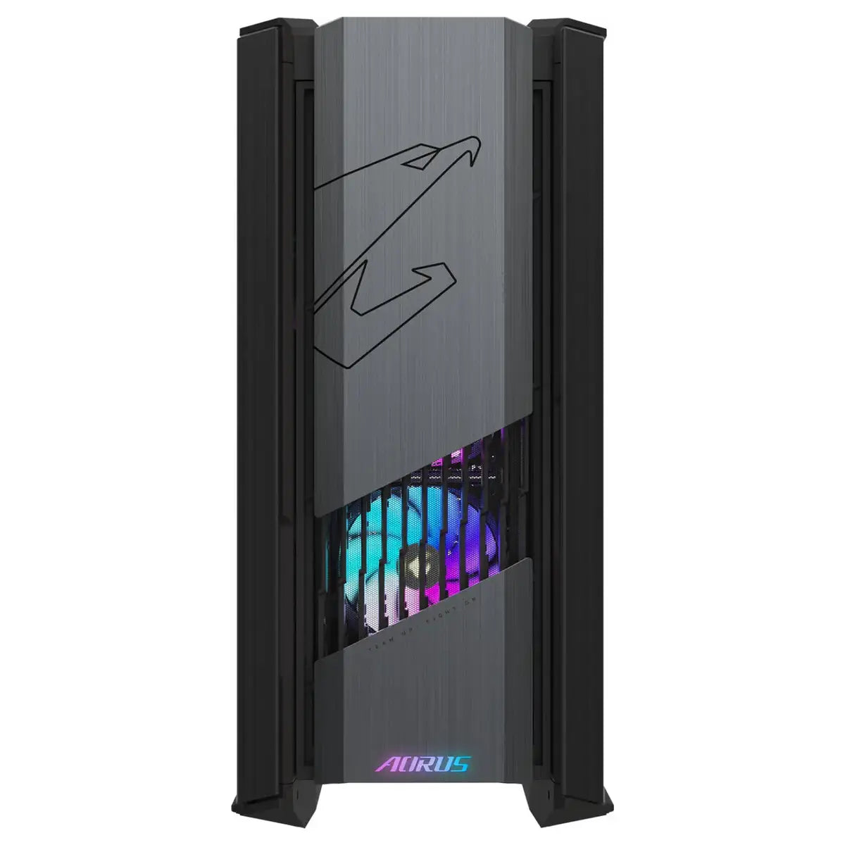 Gigabte Aorus C601 Glass Mid-Tower Computer Case E-ATX, 4x 140mm ARGB PWM Fans, 420mm Radiator Support, Black GB-AC601G