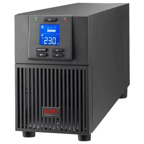 APC Easy SRV2KI Online UPS, 2000VA 1600W 230V, Double Conversion Online, Sine Wave, LCD Display, USB and Serial Connectivity, Black