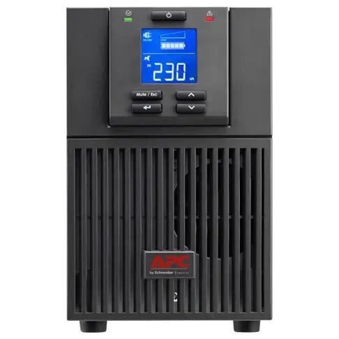 APC Easy SRV2KI Online UPS, 2000VA 1600W 230V, Double Conversion Online, Sine Wave, LCD Display, USB and Serial Connectivity, Black