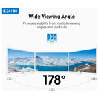 Koorui E2411H Gaming Monitor 24 Inch 120Hz IPS FHD 99% sRGB FreeSync VESA Mount HDMI 1.4 VGA