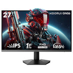 KOORUI GN06 Gaming Monitor 27 Inch FHD 180Hz IPS 1ms DCI-P3 90% Adaptive Sync Black