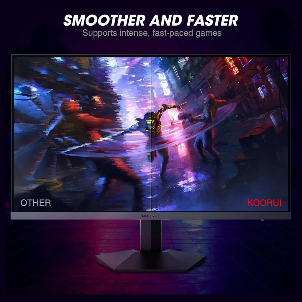 KOORUI GN06 Gaming Monitor 27 Inch FHD 180Hz IPS 1ms DCI-P3 90% Adaptive Sync Black