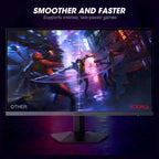 KOORUI GN06 Gaming Monitor 27 Inch FHD 180Hz IPS 1ms DCI-P3 90% Adaptive Sync Black