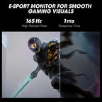 KOORUI GN06 Gaming Monitor 27 Inch FHD 180Hz IPS 1ms DCI-P3 90% Adaptive Sync Black