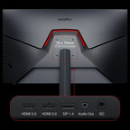 KOORUI GN06 Gaming Monitor 27 Inch FHD 180Hz IPS 1ms DCI-P3 90% Adaptive Sync Black