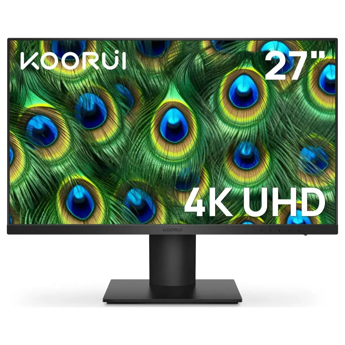 KOORUI N07 27 Inch 4K Monitor, UHD 3840x2160 IPS, 99% sRGB 95% DCI-P3, FreeSync and G-Sync, DisplayPort and 2X HDMI