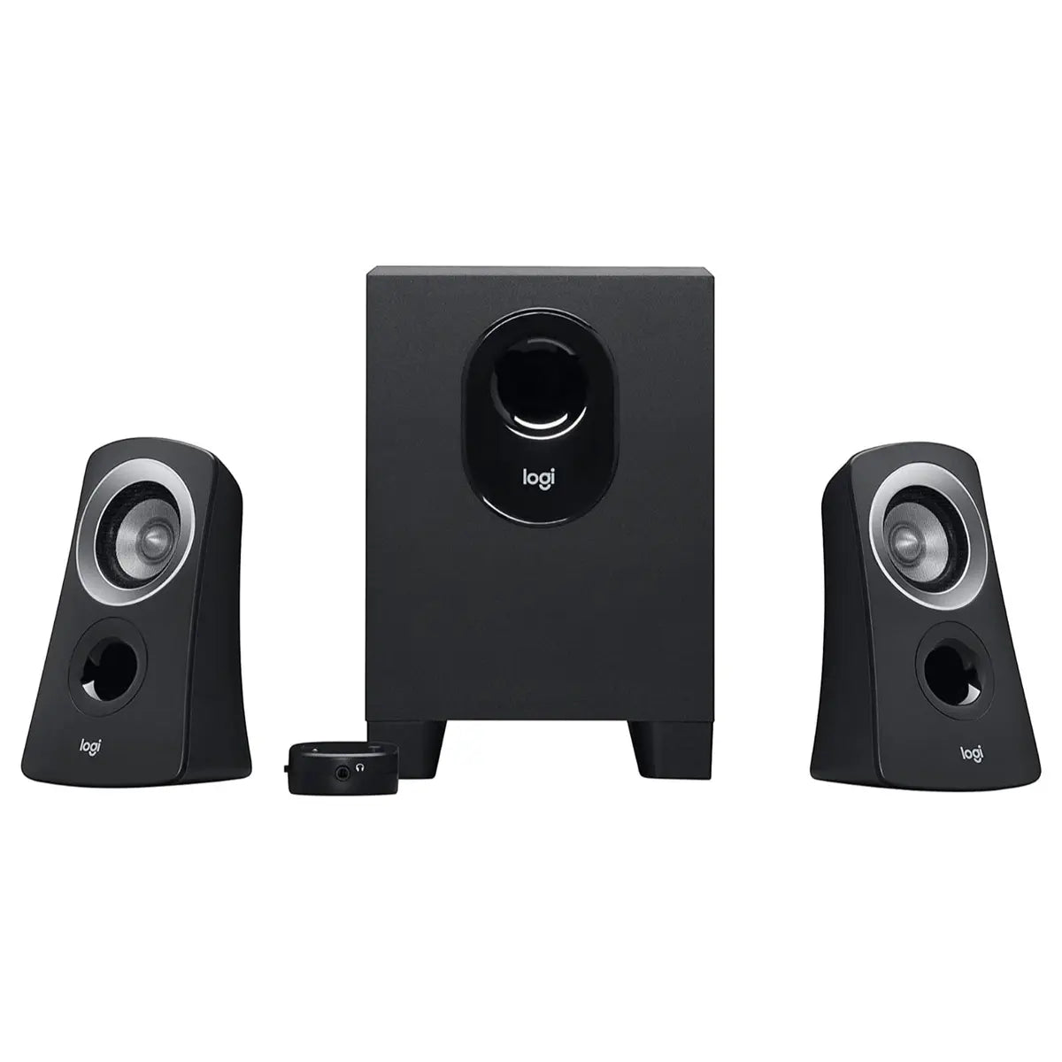 Logitech Z313 2.1 Multimedia Speaker System with Subwoofer, 50 Watts Peak 25 Watts RMS, 3.5mm Audio Input, Black