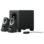 Logitech Z313 2.1 Multimedia Speaker System with Subwoofer, 50 Watts Peak 25 Watts RMS, 3.5mm Audio Input, Black