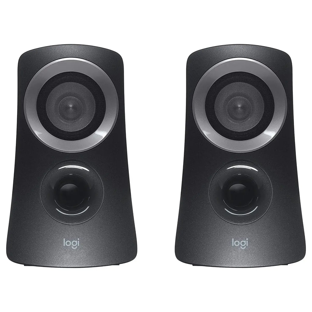 Logitech Z313 2.1 Multimedia Speaker System with Subwoofer, 50 Watts Peak 25 Watts RMS, 3.5mm Audio Input, Black