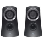 Logitech Z313 2.1 Multimedia Speaker System with Subwoofer, 50 Watts Peak 25 Watts RMS, 3.5mm Audio Input, Black