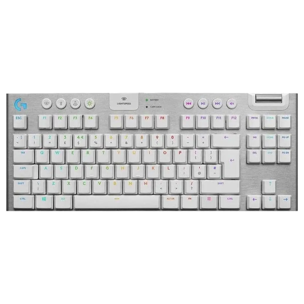 Logitech G915 TKL Tactile LIGHTSPEED Wireless RGB Mechanical Gaming Keyboard White